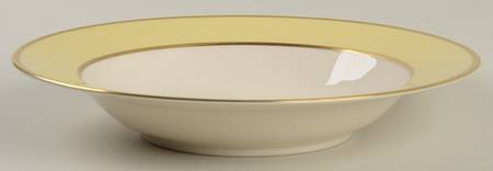 Sylvan-California-Yellow (Rim & Coupe) Rim Soup Bowl