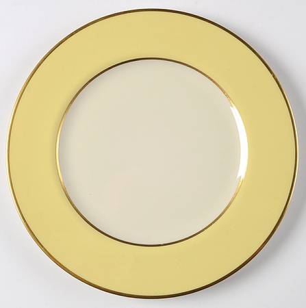 Sylvan-California-Yellow (Rim & Coupe) Luncheon Plate