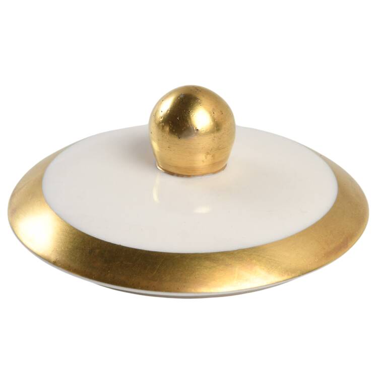 Theme (Wide Gold, Rim & Coupe) Lid for Sugar Bowl