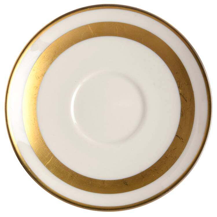Theme (Wide Gold, Rim & Coupe) Saucer for Irish Coffee Cup