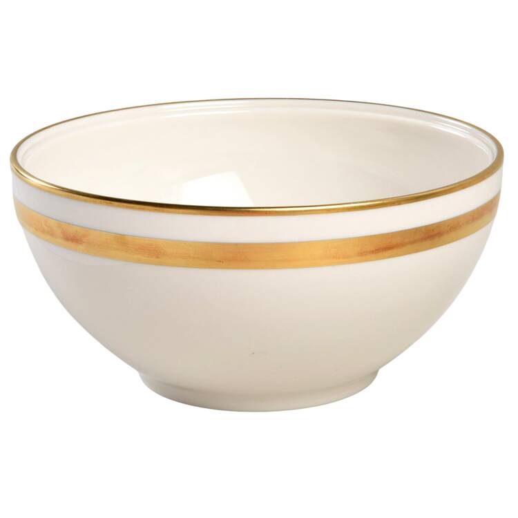 Theme (Wide Gold, Rim & Coupe) Round Vegetable No Lid
