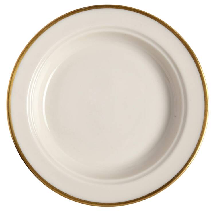 Theme (Wide Gold, Rim & Coupe) Round Butter No Lid