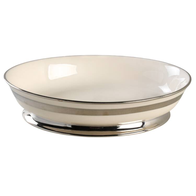 Theme (Wide Platinum, Rim & Coupe) 9" Oval Vegetable Bowl
