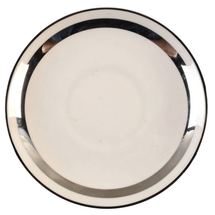 Theme (Wide Platinum, Rim & Coupe) Saucer for Cream Soup Bowl
