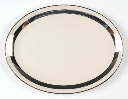 Theme (Wide Platinum, Rim & Coupe) 13" Oval Serving Platter