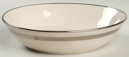 Theme (Wide Platinum, Rim & Coupe) 8" Round Vegetable Bowl