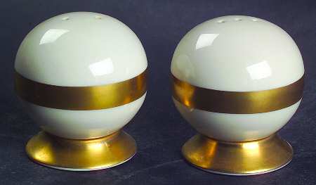Theme (Wide Gold, Rim & Coupe) Salt & Pepper Set
