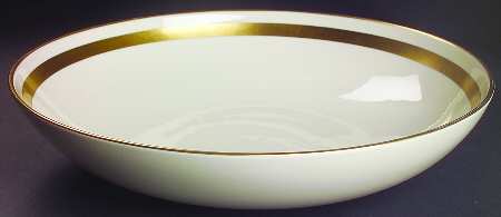 Theme (Wide Gold, Rim & Coupe) 14" Large Salad Serving Bowl
