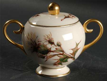 Thistle Sugar Bowl & Lid
