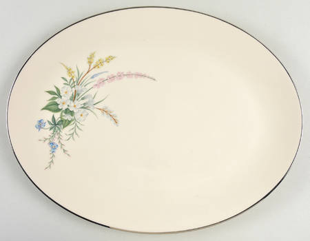 True Love No Color Band (Rim & Coupe) 14" Oval Serving Platter
