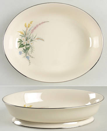 True Love No Color Band (Rim & Coupe) 9" Oval Vegetable Bowl