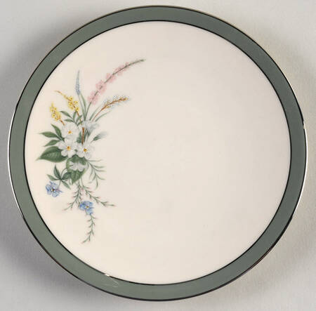 True Love Sage Green (Rim & Coupe) Coupe Bread & Butter Plate