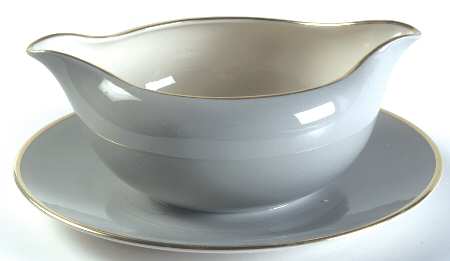 Twilight (Gold) Gravy Boat with Attached Underplate