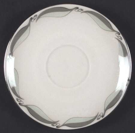 Valinda Leaf Light Green (Rim & Coupe) Saucer