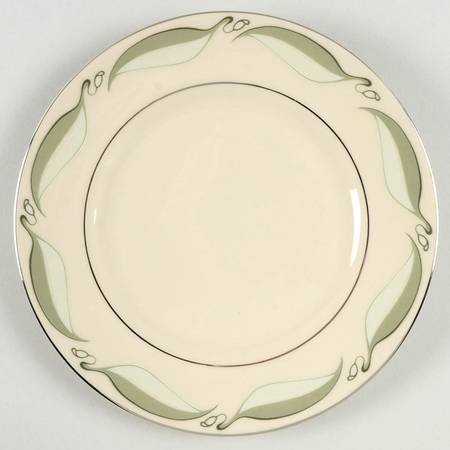 Valinda Leaf Light Green (Rim & Coupe) Salad Plate