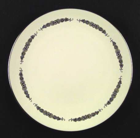Winter Rose (Rim & Coupe) Coupe Dinner Plate