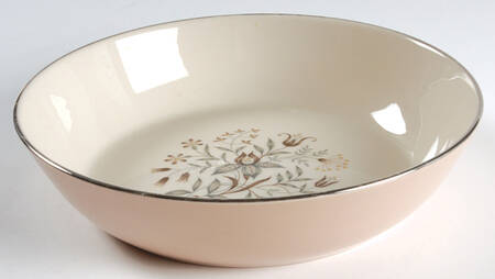 Woodsong Tan (Rim & Coupe) 8" Round Vegetable Bowl