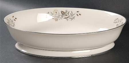 Woodsong No Color Band (Coupe) 10" Oval Vegetable Bowl