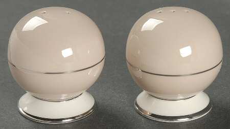 Woodsong Tan (Rim & Coupe) Salt & Pepper Set