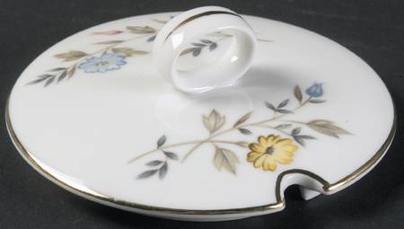 Blossom Time Lid for Jam/Jelly w/Attached Underplate