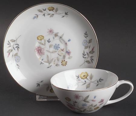 Blossom Time Flat Cup & Saucer Set