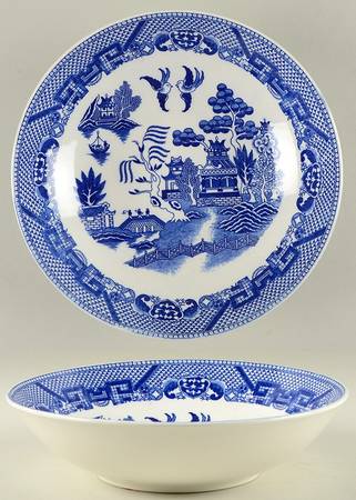 Blue Willow 9" Round Vegetable Bowl
