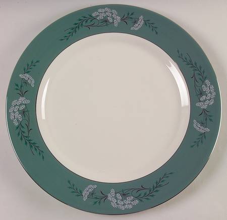 Queen's Lace Green 13" Chop Plate (Round Platter) by Fleetwood