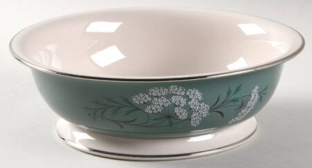 Queen's Lace Green 7" Round Vegetable Bowl by Fleetwood