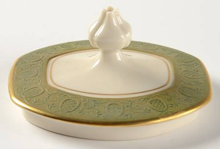 Antique Green Lid for Sugar Bowl