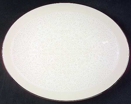 Applique 13" Oval Serving Platter