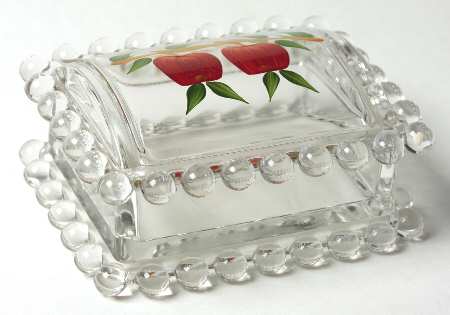 Apple (USA Backstamp) Glass Cigarette Box