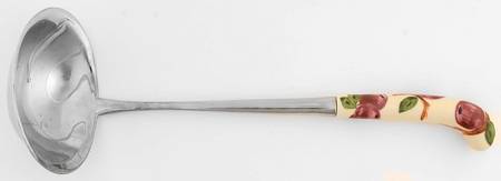 Apple (England Backstamp) Soup Ladle with Stainless Bowl