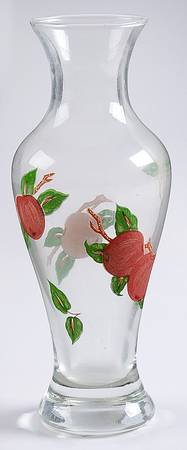 Apple (England Backstamp) Glassware Bud Vase