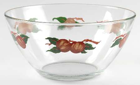 Apple (England Backstamp) Large Glassware Salad Bowl