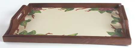 Apple (England Backstamp) Rectangular Wood Tray