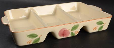 Apple (England Backstamp) 3 Section Tray