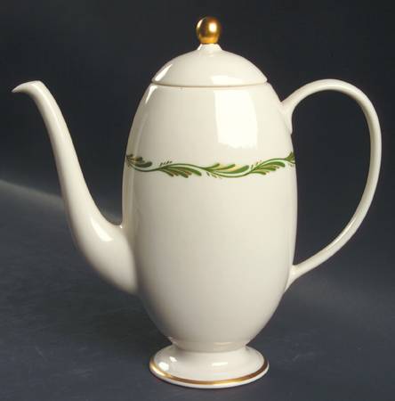 Arcadia Green Coffee Pot & Lid