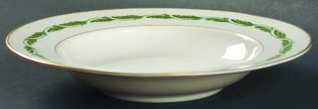 Arcadia Green Rim Soup Bowl