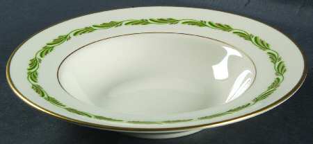 Arcadia Green Rim Fruit/Dessert (Sauce) Bowl