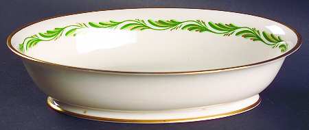 Arcadia Green 9" Oval Vegetable Bowl