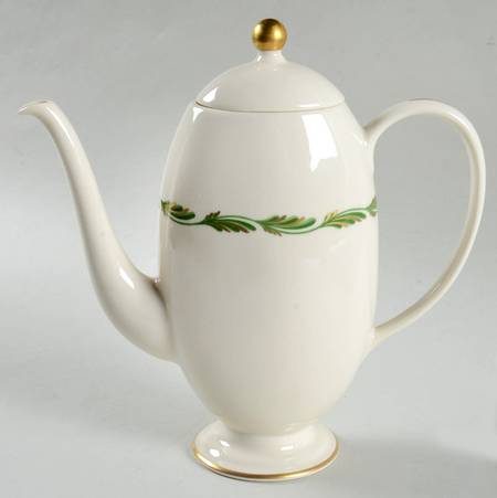 Arcadia Green Coffee Pot & Lid
