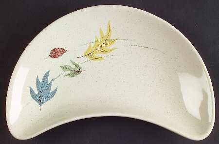 Autumn Crescent Salad Plate