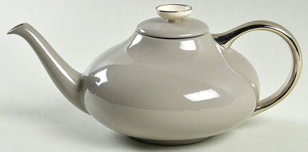 Birchbark (Platinum Trim) Teapot & Lid