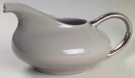 Birchbark (Platinum Trim) Gravy Boat