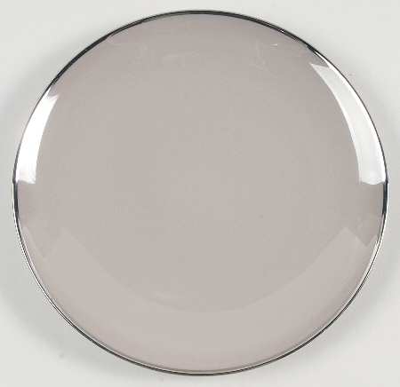 Birchbark (Platinum Trim) Dessert/Pie Plate