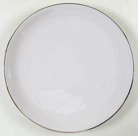 Birchbark (Platinum Trim) 13" Chop Plate (Round Platter)