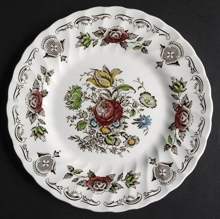 Bouquet (White Background) Salad Plate