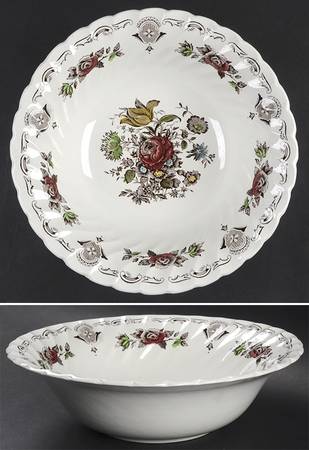 Bouquet (White Background) 10" Large Salad Serving Bowl