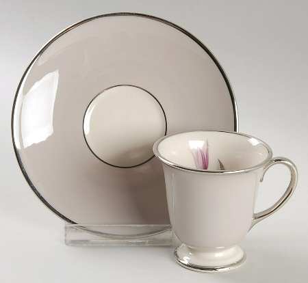Claremont Footed Demitasse Cup & Saucer Set