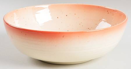 Country Craft Peachy Pink 7" Round Vegetable Bowl